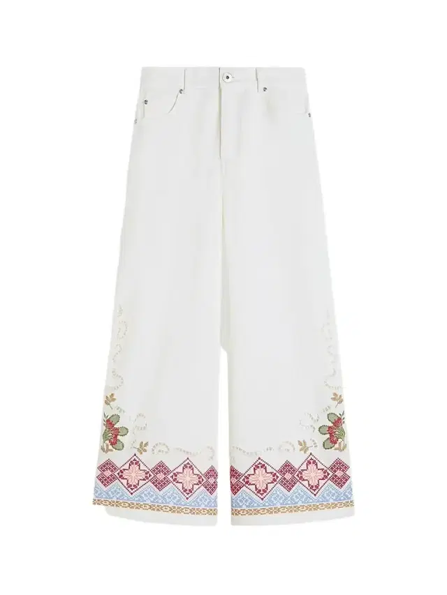 Women's Cotton Bull Trousers - White