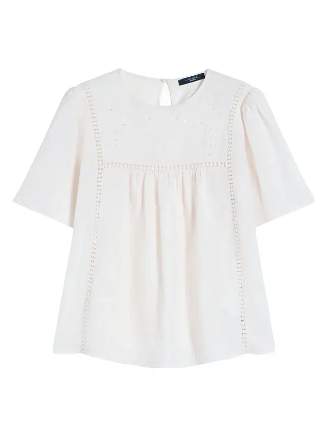 Weekend Max Mara Women's Linen Canvas and Stretch Jersey Top - Ecru