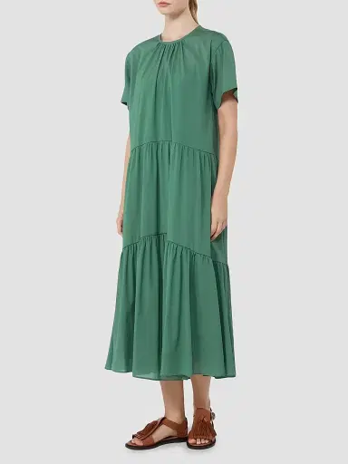 Weekend Max Mara Women's Technical Cotton Canvas Dress - Green | Thumbnail 2 Weekend Max Mara Women's Technical Cotton Canvas Dress - Green | Thumbnail 2