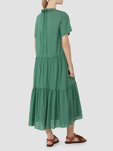 Weekend Max Mara Women's Technical Cotton Canvas Dress - Green | Thumbnail 3 Weekend Max Mara Women's Technical Cotton Canvas Dress - Green | Thumbnail 3
