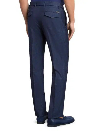 Stefano Ricci Men's Wool and Silk Blend Trousers - Violet Blue - Size 44 | Thumbnail 3 Stefano Ricci Men's Wool and Silk Blend Trousers - Violet Blue - Size 44 | Thumbnail 3