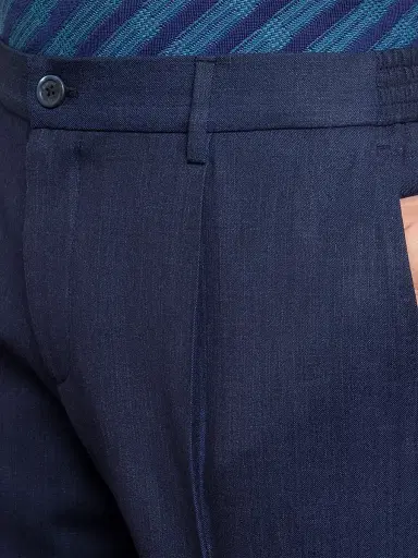 Stefano Ricci Men's Wool and Silk Blend Trousers - Violet Blue - Size 44 | Thumbnail 6 Stefano Ricci Men's Wool and Silk Blend Trousers - Violet Blue - Size 44 | Thumbnail 6