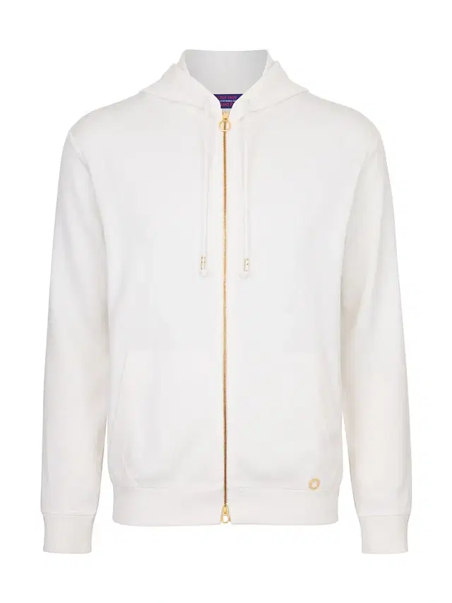 Men's Alpha Yarn Cashmere Jogging Blouson Sweater - White Men's Alpha Yarn Cashmere Jogging Blouson Sweater - White