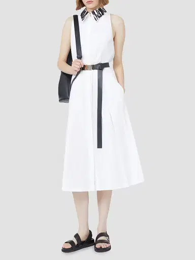Max Mara Women's Poplin Shirt Dress - White - Size 10 | Thumbnail 2 Max Mara Women's Poplin Shirt Dress - White - Size 10 | Thumbnail 2