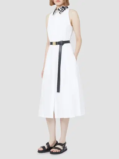 Max Mara Women's Poplin Shirt Dress - White - Size 10 | Thumbnail 3 Max Mara Women's Poplin Shirt Dress - White - Size 10 | Thumbnail 3