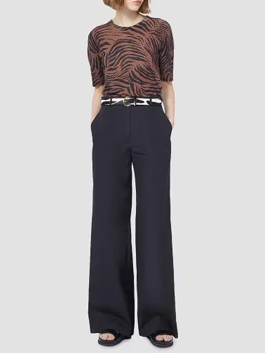 Max Mara Women's Cotton Poplin Trousers | Thumbnail 2 Max Mara Women's Cotton Poplin Trousers | Thumbnail 2