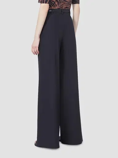 Max Mara Women's Cotton Poplin Trousers - Black - Size 16 | Thumbnail 5