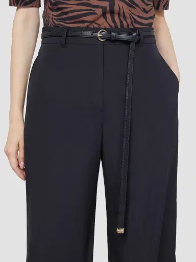 Max Mara Women's Cotton Poplin Trousers - Black - Size 16 | Thumbnail 6