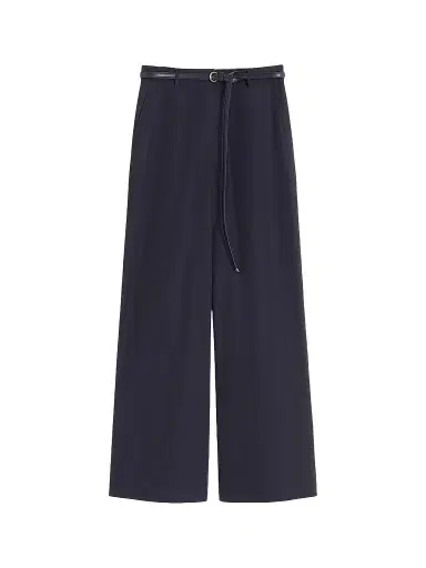 Max Mara Women's Cotton Poplin Trousers - Black - Size 16 | Thumbnail 1