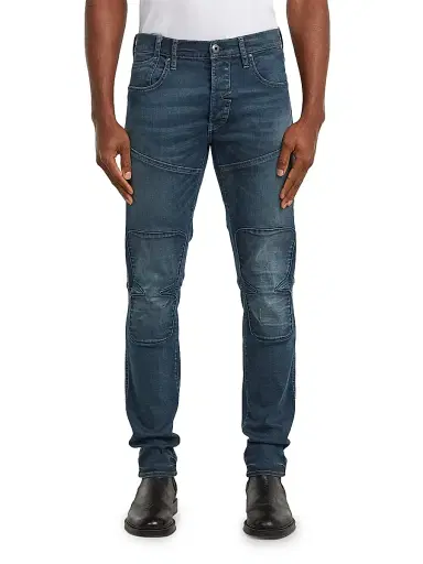 G-Star Men's Anatomic Denim Biker 3D Patch Slim-Fit Jeans | Thumbnail 3 G-Star Men's Anatomic Denim Biker 3D Patch Slim-Fit Jeans | Thumbnail 3