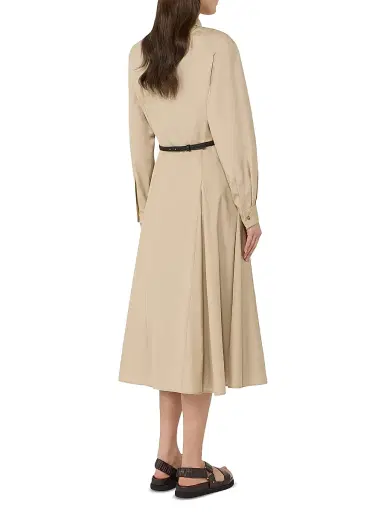 Max Mara Women's Long Poplin Shirt Dress - Colonial - Size 12 | Thumbnail 4