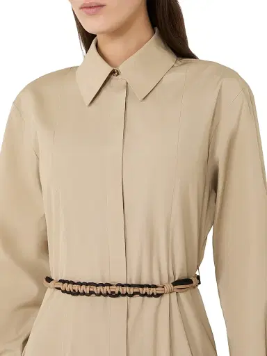 Max Mara Women's Long Poplin Shirt Dress - Colonial - Size 12 | Thumbnail 5