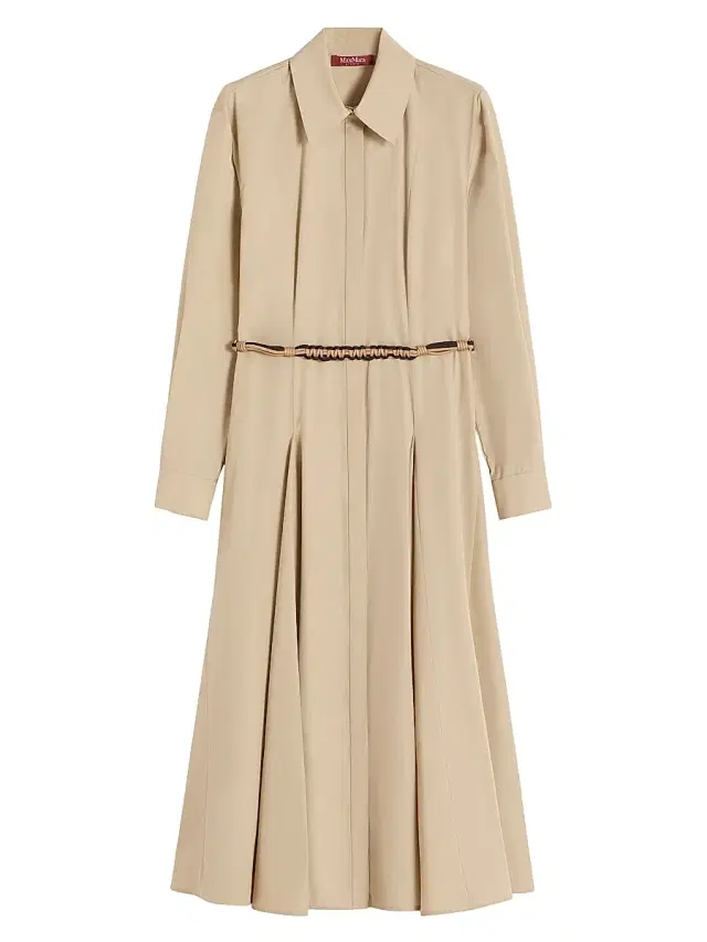 Max Mara Women's Long Poplin Shirt Dress - Colonial
