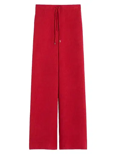 Max Mara Women's Linen Twill Trousers - Red - Size 10 | Thumbnail 1