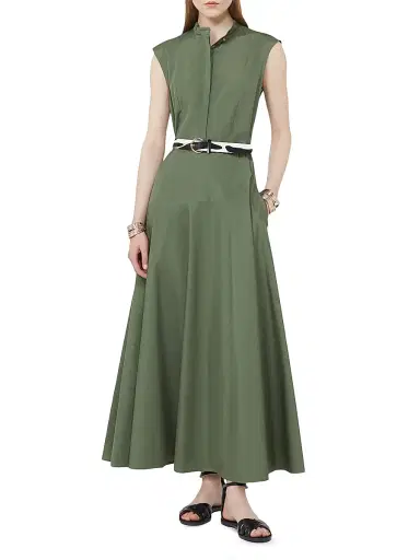 Max Mara Women's Cotton Poplin Circle Dress | Thumbnail 2
