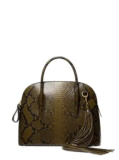 Michael Kors Collection Kaitlin Large Snake Embossed Leather Satchel | Thumbnail 1 Michael Kors Collection Kaitlin Large Snake Embossed Leather Satchel | Thumbnail 1