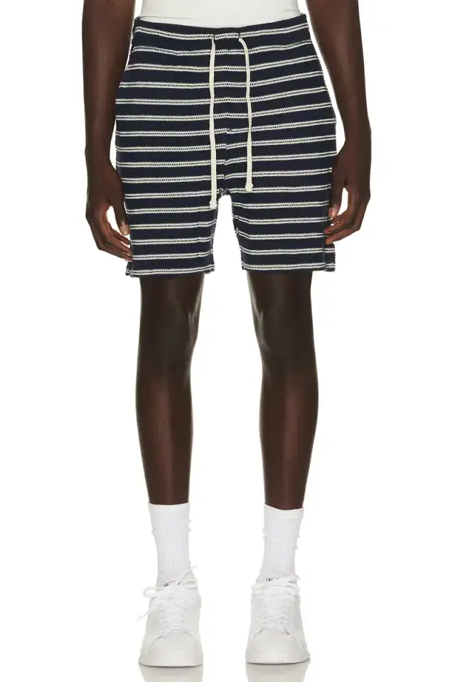 Cotton Club Bar Stripe Textured Pull On Short