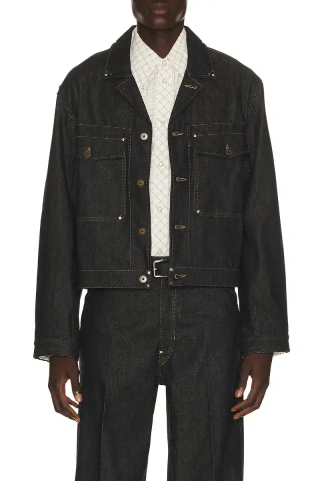 Lemaire Trucker Jacket With Studs