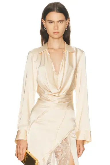 BLUMARINE Long Sleeve Top | Thumbnail 1 BLUMARINE Long Sleeve Top | Thumbnail 1