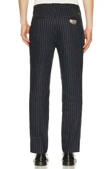 Khalhon Daisy Stripe Linen Trousers | Thumbnail 3 Khalhon Daisy Stripe Linen Trousers | Thumbnail 3