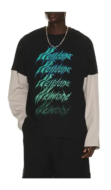 We11Done Crayon Multi Logo Long-Sleeved T-Shirt | Thumbnail 5 We11Done Crayon Multi Logo Long-Sleeved T-Shirt | Thumbnail 5