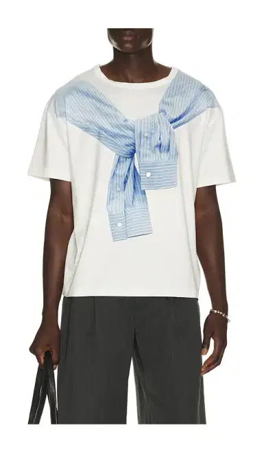 WE11DONE Trompe-L'Oeil Tied Up T-Shirt | Thumbnail 5