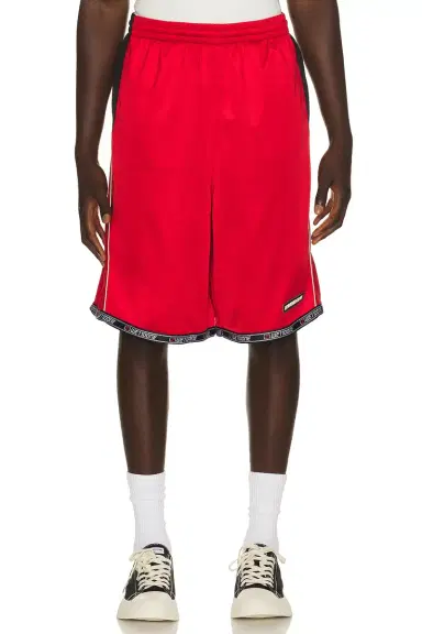 We11Done Sporty Football Jersey Shorts | Thumbnail 1 We11Done Sporty Football Jersey Shorts | Thumbnail 1