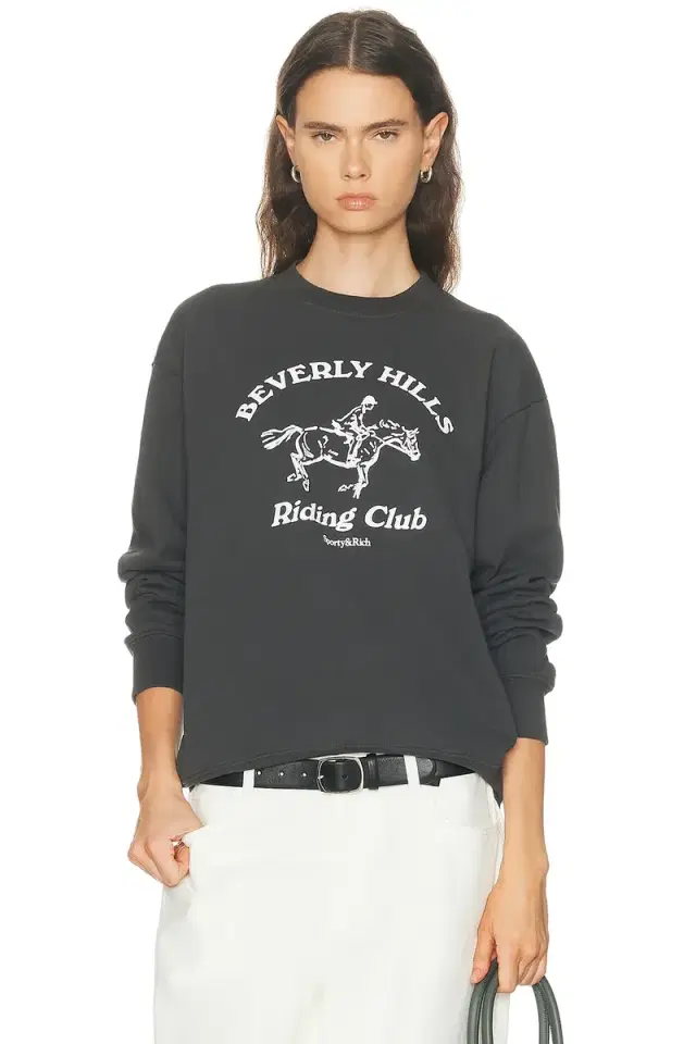Sporty & Rich BH Riding Club Crewneck Sweatshirt