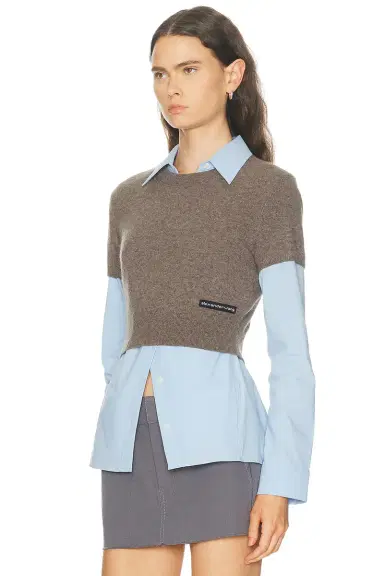 Alexander Wang Prestyled Button Down Top | Thumbnail 2