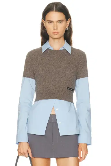 Alexander Wang Prestyled Button Down Top | Thumbnail 1