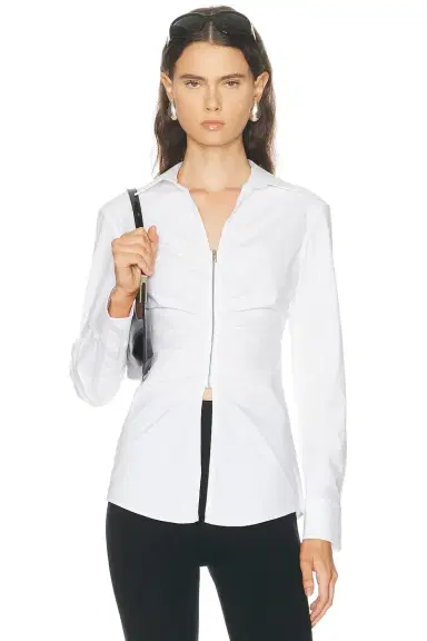 Alexander Wang Gathered Bust Shirt | Thumbnail 1 Alexander Wang Gathered Bust Shirt | Thumbnail 1