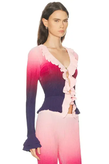 Casablanca Ruffle Top | Thumbnail 2