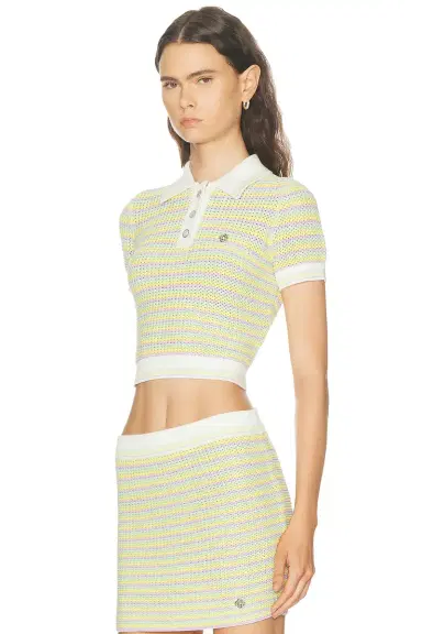 Casablanca Bourgeois Stripe Polo Shirt | Thumbnail 2