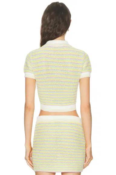 Casablanca Bourgeois Stripe Polo Shirt | Thumbnail 3