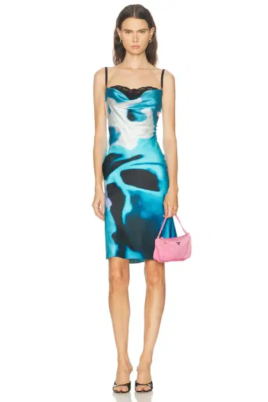 Staud Evangeline Silk Dress | Thumbnail 1 Staud Evangeline Silk Dress | Thumbnail 1