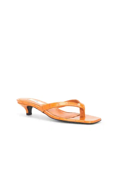 TOTEME Croco Embossed Heeled Flip Flop | Thumbnail 2 TOTEME Croco Embossed Heeled Flip Flop | Thumbnail 2