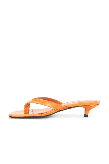 TOTEME Croco Embossed Heeled Flip Flop | Thumbnail 5 TOTEME Croco Embossed Heeled Flip Flop | Thumbnail 5