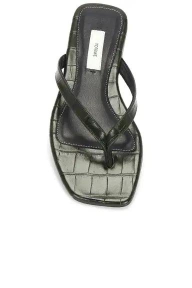 TOTEME Croco Embossed Flip Flop | Thumbnail 4
