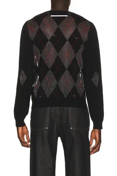 Spencer Badu Black Knit Cardigan | Thumbnail 2