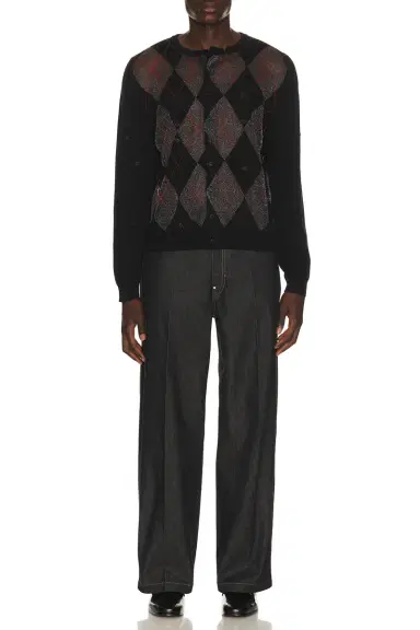 Spencer Badu Black Knit Cardigan | Thumbnail 3
