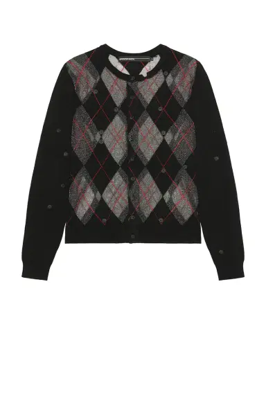 Spencer Badu Black Knit Cardigan | Thumbnail 4