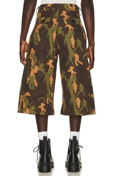 Spencer Badu Camo Slashed Shorts | Thumbnail 2