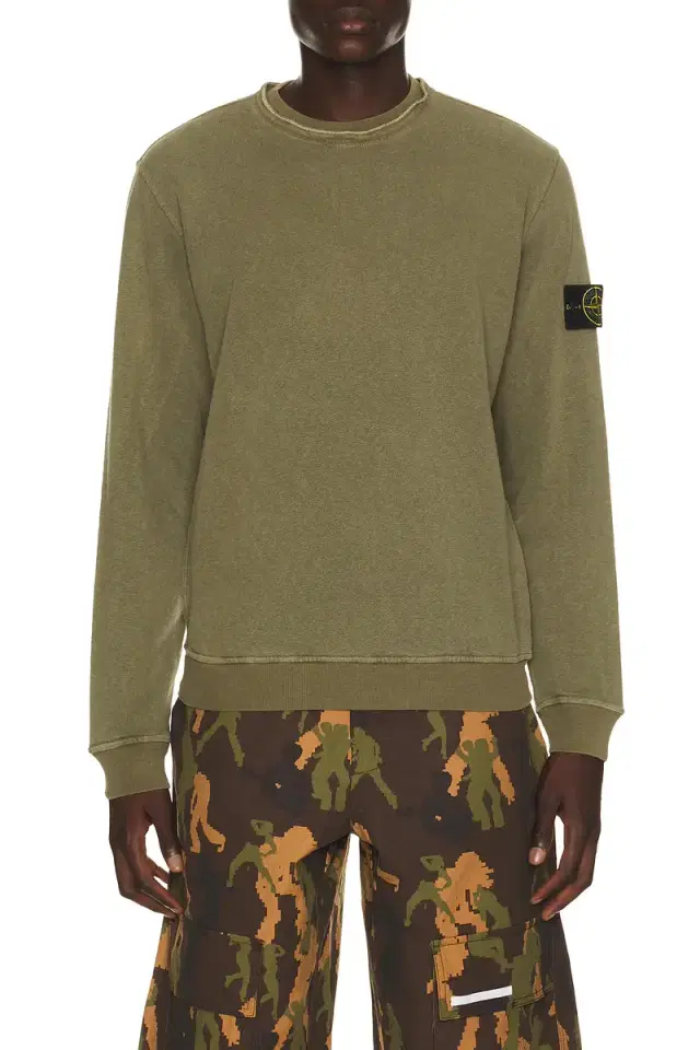 Garment Dyed Crew Neck Sweatshirt