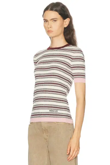 Moncler Short Sleeve Knit Top | Thumbnail 2 Moncler Short Sleeve Knit Top | Thumbnail 2