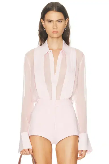 SANS FAFF Meghan Panelled Silk Blouse | Thumbnail 1