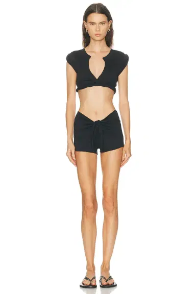 SKIMS Cotton Jersey Coverups Short | Thumbnail 5