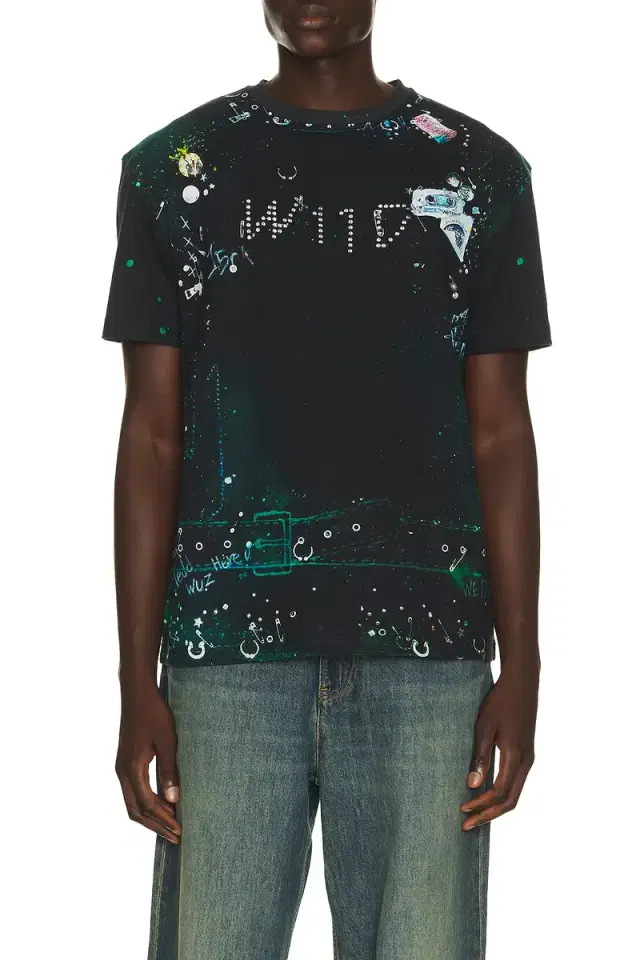 We11Done Trompe-L'Oeil Pierced T-Shirt