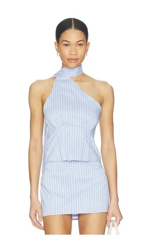 ALL THE WAYS Sandy Tie Neck Top
