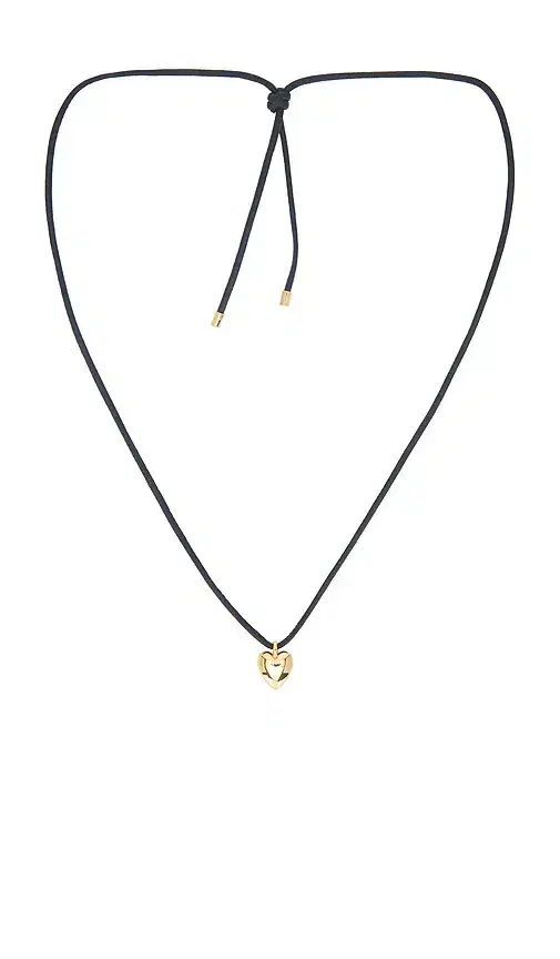 Puffy Heart Adjustable Choker Necklace