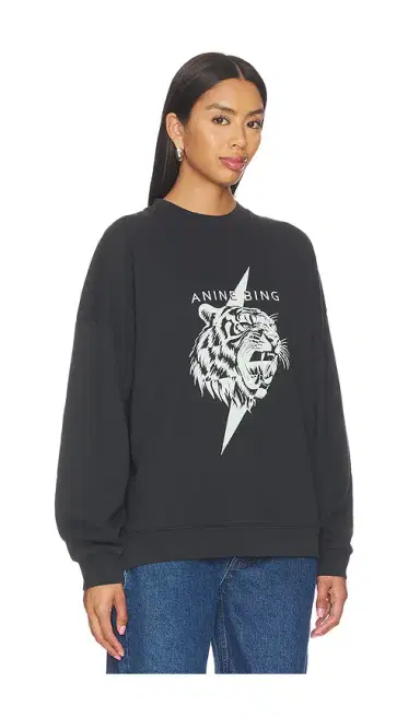 Anine Bing Miles Tiger Sweatshirt | Thumbnail 2
